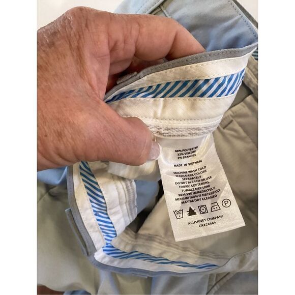 FootJoy FJ Mens Performance Gray Pants Sz 35x30 Golf Athletic - Picture 7 of 9